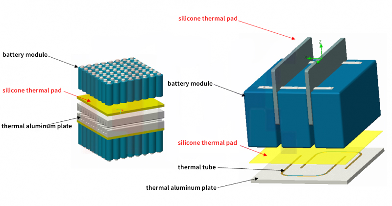 Natural convection heat dissipation structure of new energy power battery pack